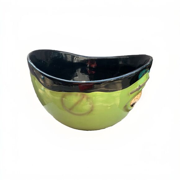 Frankenstein 12” W Large Ceramic Bowl Candy Halloween Decor Green Home Decor - Picture 10 of 10